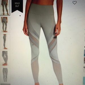 Alo High Waisted Epic Light Gray Leggings